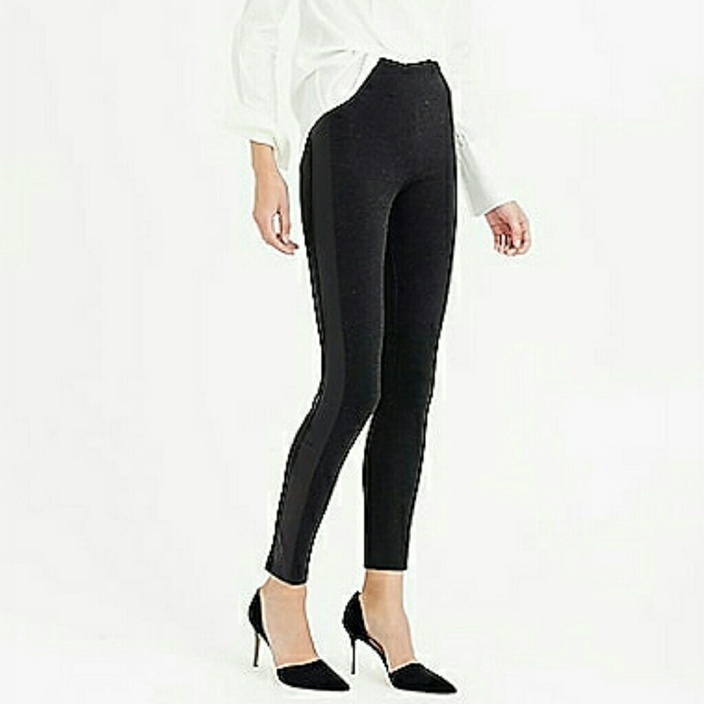 J.Crew Pixie Pant With Leather Tux Stripe